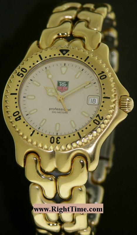 Tag Heuer Sport Elegance Gold wg1130-ko - Pre-Owned Mens Watches
