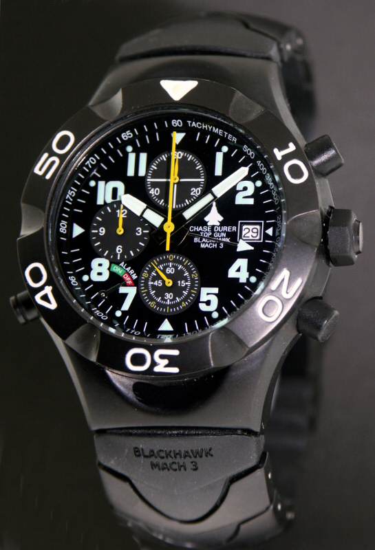 Chase Durer Blackhawk Mach 3 155 4bb2 Pvib Pre Owned Mens Watches