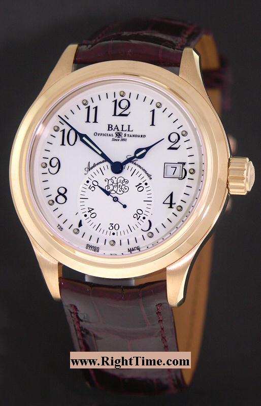 Louisville & Indiana Rr nm1052d-l1j-wh - Ball Trainmaster wrist watch