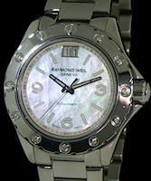 Pre-Owned RAYMOND WEIL SPIRIT MOP DIAL DIAMONDS BEZEL