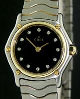 Pre-Owned EBEL CLASSIC WAVE 18KT BEZEL BLACK