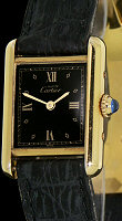 Pre-Owned CARTIER PARIS VERMEIL TANK QUARTZ