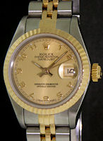 Pre-Owned ROLEX DATEJUST 18KT/STEEL CHAMPAIGN