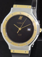 Pre-Owned HUBLOT CLASSIC 18KT GOLD/STEEL BLACK
