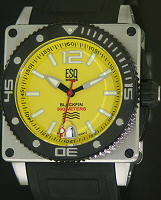 Pre-Owned ESQ YELLOW DIAL BLACKFIN DIVERS