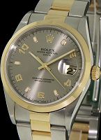 Pre-Owned ROLEX 18KT GOLD AND STEEL DATE