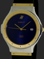 Pre-Owned HUBLOT CLASSIC 18KT GOLD/STEEL BLUE