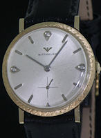 Pre-Owned WITTNAUER 15KT SOLID GOLD CASE WIND-UP