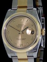Pre-Owned ROLEX DATEJUST 18KT/SS ROMAN DIAL