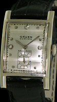 Pre-Owned GRUEN CURVEX 14KT WHITE GOLD