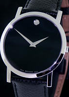 Pre-Owned MOVADO MUSEUM BLACK STEEL