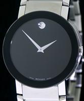 Pre-Owned MOVADO SAPPHIRE BLACK QUARTZ STEEL