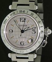 Pre-Owned CARTIER PASHA DE CARTIER AUTOMATIC GMT
