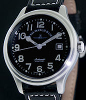 Pre-Owned ZENO-WATCH BASEL PILOT DOME OVERSIZED XXL