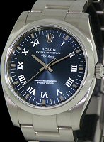 Pre-Owned ROLEX AIR-KING BLUE ROMAN DIAL