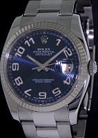 Pre-Owned ROLEX DATEJUST  STEEL BLUE ARABIC