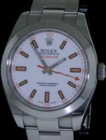 Pre-Owned ROLEX MILGAUSS WHITE DIAL