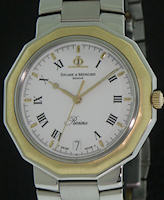 Pre-Owned BAUME & MERCIER 18KT GOLD AND STEEL RIVIERA