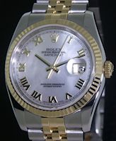 Pre-Owned ROLEX DATEJUST 18KT/SS MOP DIAL