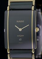 Pre-Owned RADO BLACK & GOLD INTEGRAL CERAMIC