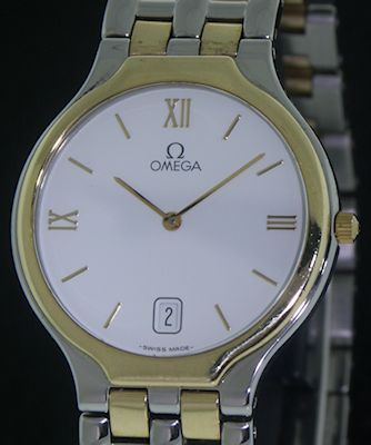 Omega Deville 18kt Gold And Steel 396.1016 - Pre-Owned Mens Watches