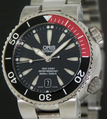 Oris Tt1 1000m Divers Titanium 63375417054mb - Pre-Owned Mens Watches