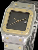 Pre-Owned CARTIER SANTOS 18KT/SS AUTOMATIC