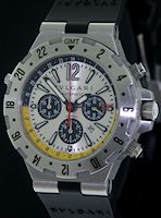 Pre-Owned BVLGARI DIAGONO CHRONO GMT FLYBACK