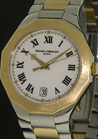 Pre-Owned BAUME & MERCIER 18KT GOLD AND STEEL RIVIERA