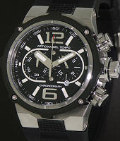 Pre-Owned OFFICINA DEL TEMPO POWER LUMICRON BLACK RUBBER