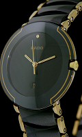 Pre-Owned RADO COUPOLE BLACK AND GOLD