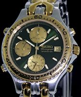Pre-Owned SEIKO GREEN ALARM CHRONOGRAPH
