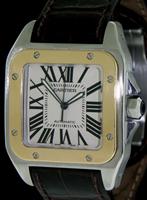 Pre-Owned CARTIER SANTOS 100 18KT GOLD/STEEL