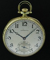 Pre-Owned HAMILTON 14KT YELLOW GOLD OPEN FACE