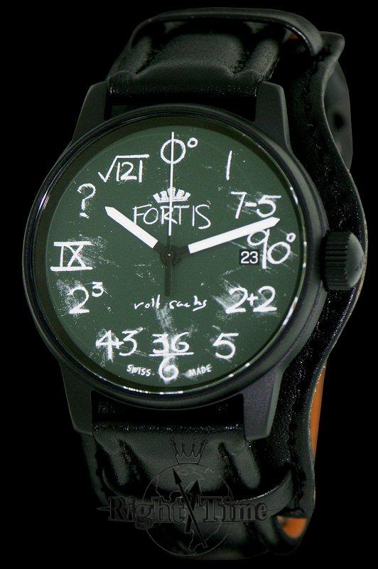 iq` Green Chalk Drawings Dial 596.18.61liq - Fortis Pilot Flieger
