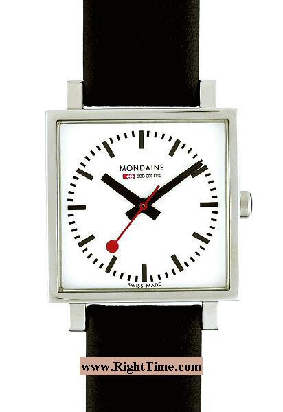Evo Square Quartz 94114 - Mondaine Railways Watch wrist watch