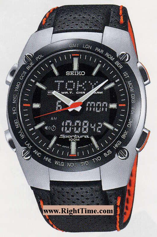 Sportura Time Alarm snj007 - Seiko Luxe Sportura wrist watch