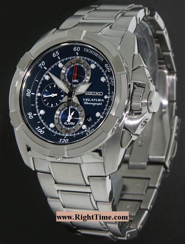 Alarm Blue snaa91 - Seiko Luxe Velatura wrist watch