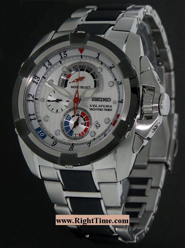 Yachting Timer Steel Bracelet spc005 - Seiko Luxe Velatura wrist watch