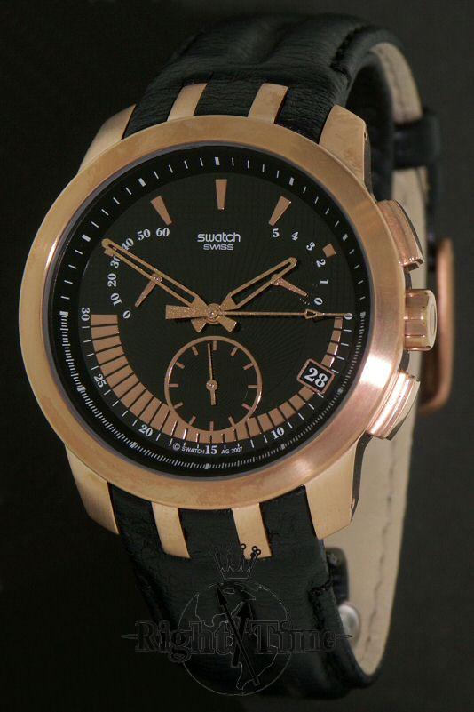Irony Retrograde Serious Affa yrg400 - Swatch Irony wrist watch