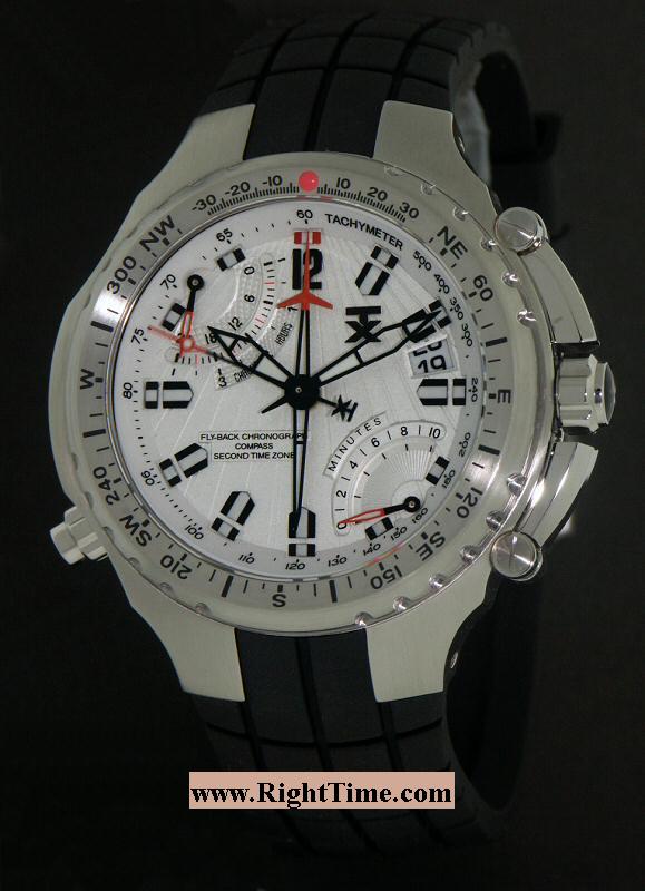 White Chrono Compass 2 Zone t3b881 - Tx Technoluxury Compass