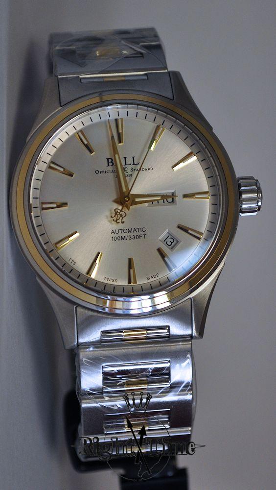 Fireman 2-Tone Ilver Dial nm2110c-2t-sj-sl - Ball Fireman wrist watch