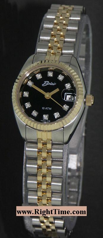 Two Tone Black Dial a4702-blk - Belair Lady Sport wrist watch