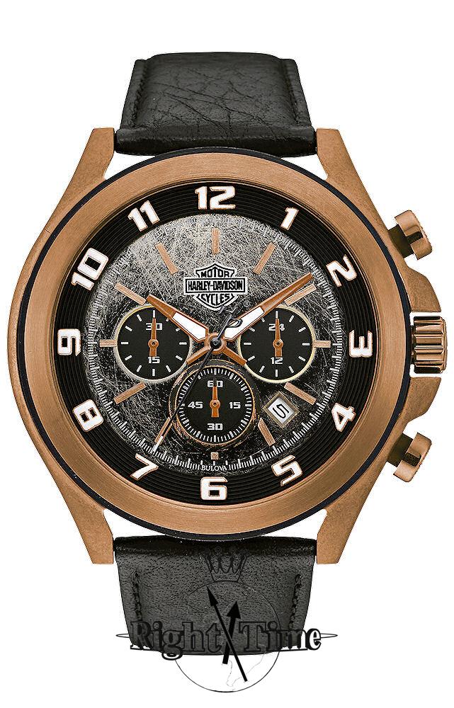Harley-Davidson Night Rider 78b148 - Bulova Harley-Davidson wrist