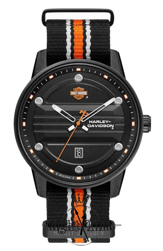 Harley-Davidson On Nato Strap 78b153 - Bulova Harley-Davidson