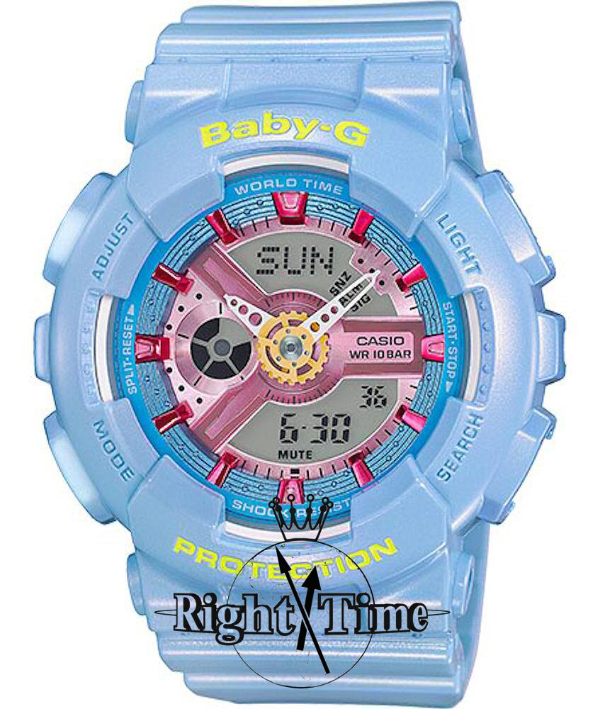 Baby-G Neo Pastel Light Blue ba110ca-2a - Casio Baby-G wrist  display picture 3