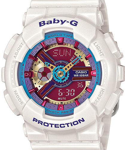 Baby-G White/Pink/Purple/Blue ba112-7a - Casio Baby-G wrist watch