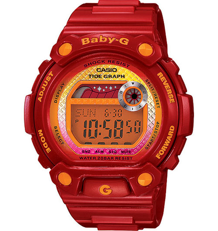 Blx Tide Graph Red/Orange blx100-4 - Casio Baby-G wrist watch