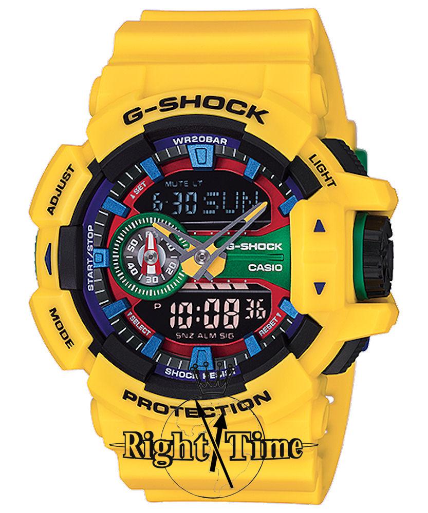 CASIO　G-SHOCK　GA-400-9A　イエロー　ハイパーカラーズ G-Shock Rotary Switch Yellow ga400-9a - Casio G-Shock wrist watch