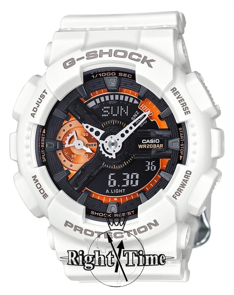 S Series White/Black/Brown gmas110cw-7a2 - Casio G-Shock wrist watch